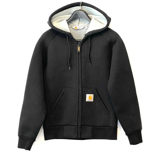 CARHARTT Work In Progress Black Car-Lux Hoodie Jacket - Picture 2 of 11